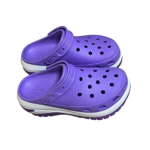 Crocs Classic Mega Crush Clog Womens Size 10 Purple Platform Unisex Mens size 8 - Picture 3 of 8